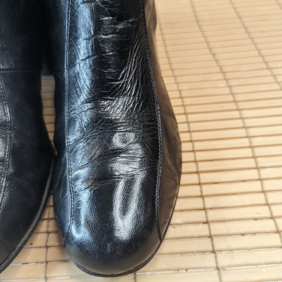 FLORSHEIM Leather Black side zip Ankle Boots Men's Size 8EEE Beatles, Chelsea, C - Picture 7 of 11